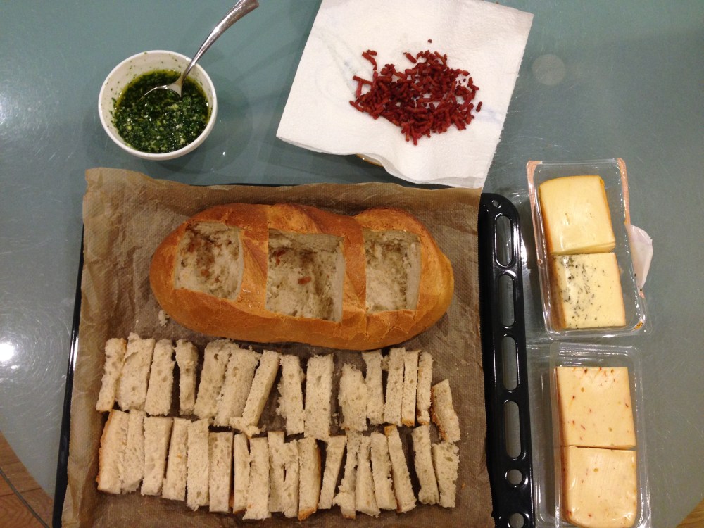 Käsebrot zu Silvester