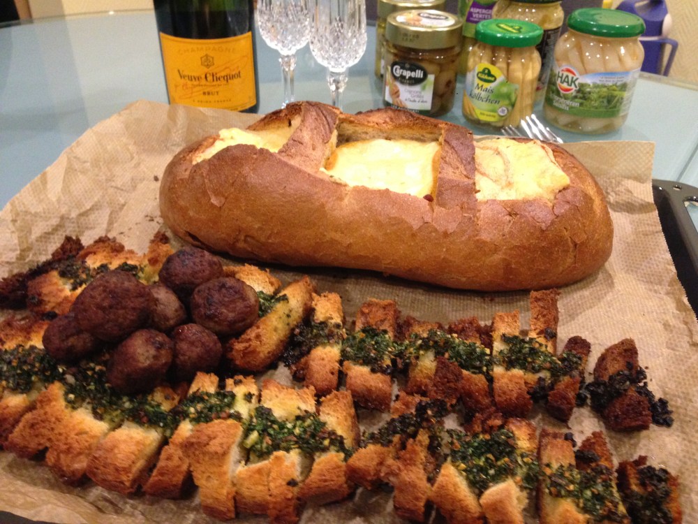 Käsebrot zu Silvester