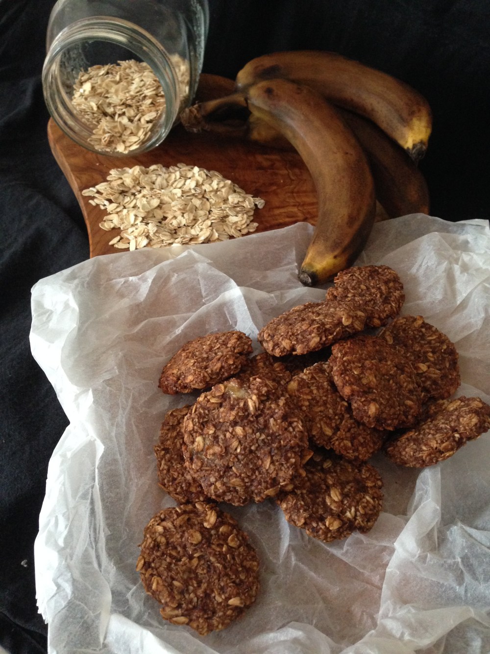 Bananen Haferflocken Kekse